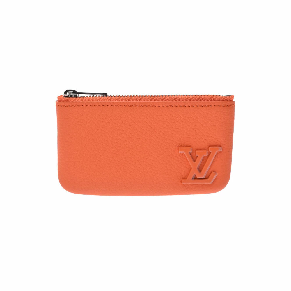 LOUIS VUITTON Aerogram Pochette Volcano Orange Leather Clutch